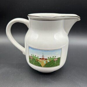 Villeroy & Boch Naif Village Pitcher 16 oz Double Sided Design